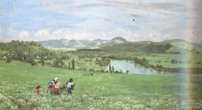 Hans Thoma The Rhine Near Sackingen (nn02) china oil painting image